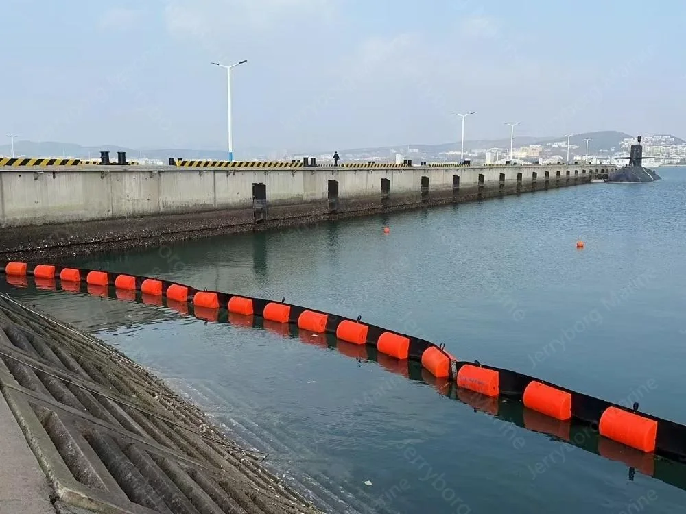 Permanent Oil Containment Boom for a Naval Submarine Dockyard