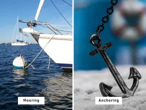Differences Between Mooring and Anchoring