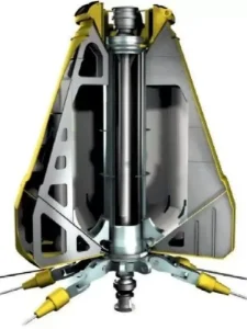 Submerged internal turret